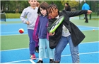 Parents & kids enjoying the new facilities at Bruce Castle Park